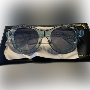 Balenciaga Green Bubbles Sunglasses